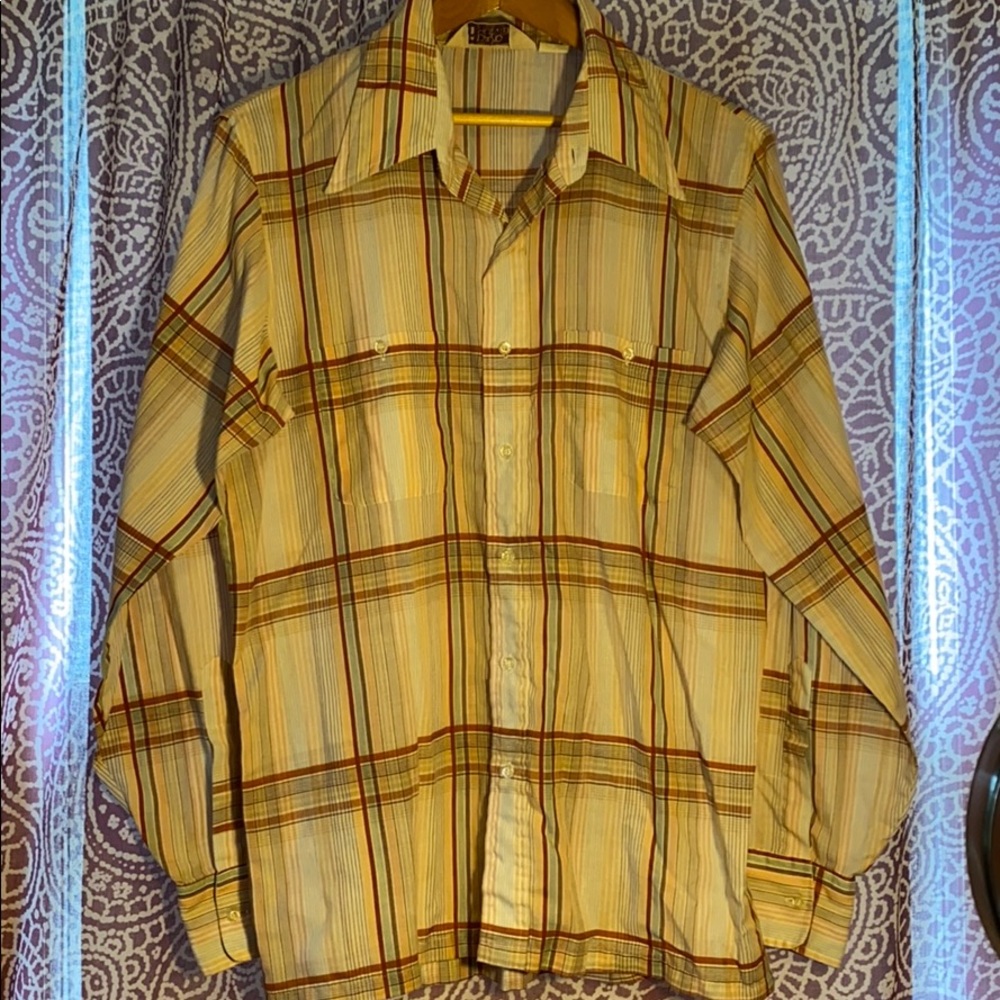 Vintage David Hunter Plaid button down